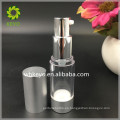 Botella cosmética transparente del embalaje de la botella de la bomba de vacío de Airless del cilindro 15ml AS AS pequeña